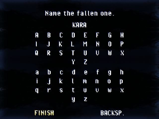 Name the fallen one.
